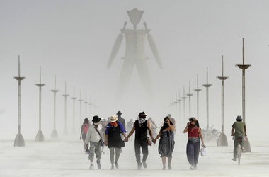 The debates and protests sparked by Israel's war in the Gaza Strip have worked their way into seemingly every corner in the world — even the free-spirited desert festival in Nevada known as Burning Man.

