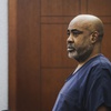 Duane “Keffe D” Davis, who is accused of orchestrating the 1996 slaying of hip-hop music icon Tupac Shakur, appears in court for a hearing at the Regional Justice Center in Las Vegas, Tuesday, Jan. 9, 2024.