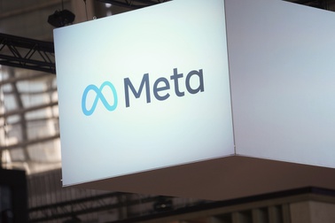 The Meta logo is seen at the Vivatech show in Paris, France, June 14, 2023.