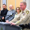 Clark County Sheriff Kevin McMahill speaks during a news conference at the Joint Emergency Training Institute Wednesday, March 6, 2024.