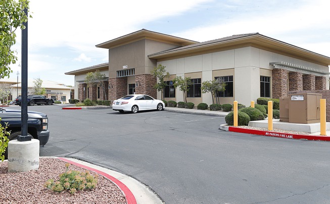 An exterior view of the Comprehensive Digestive Institute of Nevada building on Saint Rose Parkway in Henderson Friday, April 5, 2024. Nigro Construction converted the building from a financial services company to an office for the Comprehensive Digestive Institute.
