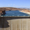 The Glen Canyon Dam is seen, Aug. 21, 2019, in Page, Ariz. Plumbing problems at Glen Canyon Dam, the dam holding back the second-largest reservoir in the U.S., are spurring concerns about future water delivery issues to Southwestern states supplied by the Colorado River. 


