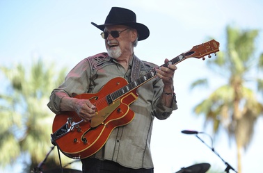 Duane Eddy performs on the third day of the 2014 Stagecoach Music Festival at the Empire Polo Field, April 27, 2014, in Indio, Calif.