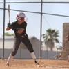 Desert Oasis softball player Alissa Perkins bats during a game against Las Vegas High School Wednesday, May 1, 2024.