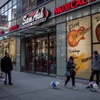 The Sam Ash music store on West 34th Street in Manhattan in New York, Dec. 23, 2016, is among the 42 stores that the company said this week would close by the end of July. Sam Ash, the family-owned chain of music stores that supplied countless beginners and working musicians with guitars, drums and other instruments, is closing all of it locations after 100 years in business, it announced this week. 