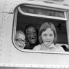 Children smile from window of a school bus in Springfield, Mass., as court-ordered busing brought Black children and white children together in elementary grades without incident, Sept. 16, 1974. Friday, May 17, 2024, marks 70 years since the U.S. Supreme Court ruled that separating children in schools by race was unconstitutional. On paper, Brown v. Board of Education still stands. In reality, school integration is all but gone, the victim of a gradual series of court cases that slowly eroded it, leaving little behind. 


