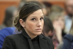 Kouri Richins looks on during a hearing, on Nov. 3, 2023, in Park City, Utah. An evidentiary hearing is set for Richins, an Utah woman who wrote a children's book about coping with grief after her husband's death and was later accused of fatally poisoning him. 



