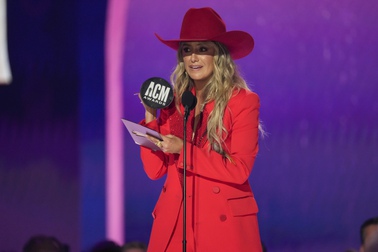 Lainey Wilson accepts the award for entertainer of the year during the 59th annual Academy of Country Music Awards on Thursday, May 16, 2024, at the Ford Center in Frisco, Texas.



