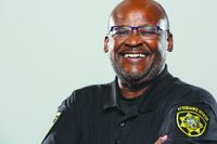 Edgar Thomas leads security for the Clark County School District at prep events, working feverishly behind the scenes to ensure operations are running smoothly.

