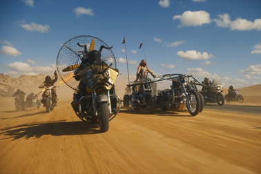 This image released by Warner Bros. Pictures shows a scene from "Furiosa: A Mad Max Saga."