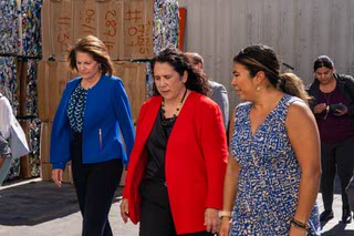 Senator Cortez Masto and Isabel Casillas Guzman, Administrator of the U.S. Small Business Administration take a tour of RENUOil with CMO, Sophia Del Pozo. Family operated businesses, like so many others across the country, help contribute to the local economy and make a difference in the community in Las Vegas, Nevada on Friday, June 28, 2024.