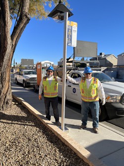 RTC Bus Stop Solar LED Standalone Phase 3, Helix Electric.