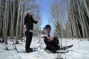 Hydrologist Maureen Gutsch trudged through the mud and slush to confirm a grim picture: Colorado just had its worst snowpack since statewide record keeping began in 1941.