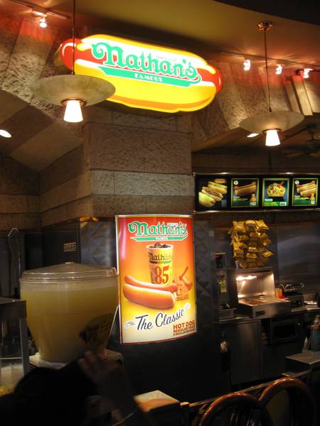 Nathan's Famous Hot Dogs at New York-New York