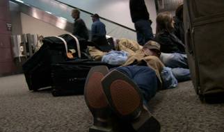 Snow Delays At Airport