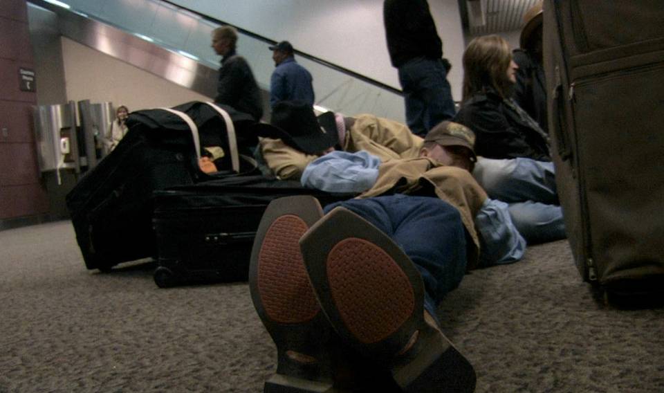 Snow Delays At Airport