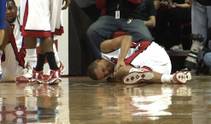 UNLV managed to overcome both a sluggish offense and a Derrick Jasper knee injury in the first half to beat Air Force 60-50 Tuesday night.
