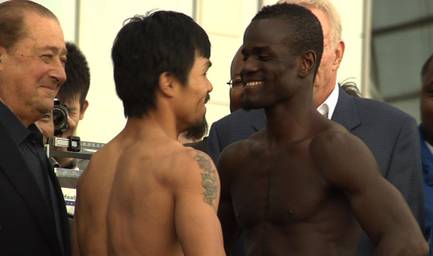Pacquiao vs. Clottey: Weigh-In