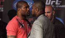 Light Heavyweights Quinton Jackson and Rashad Evans maintain civility while meeting with the press prior to Saturday's UFC 114.
