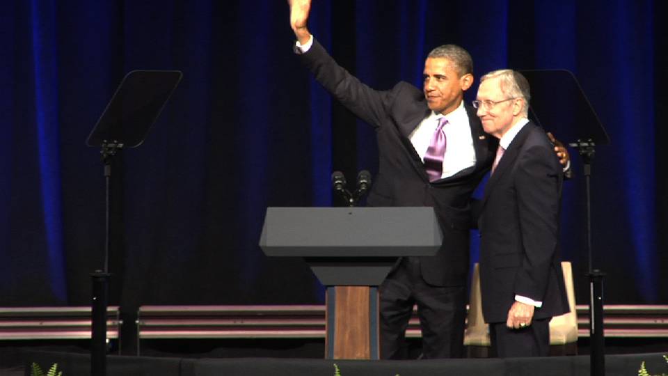 President Obama Campaigns For Reid