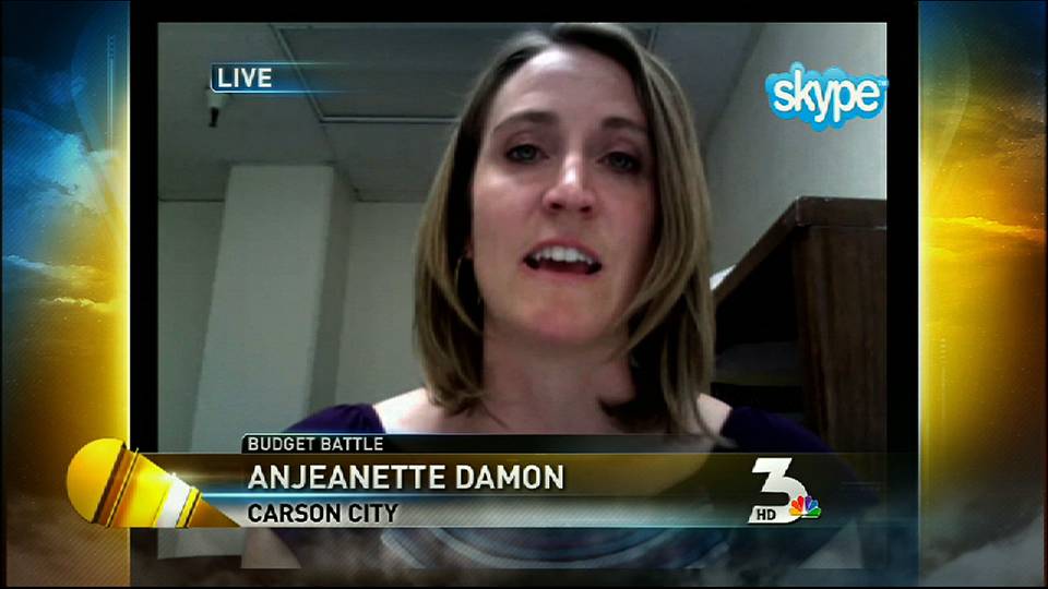 KSNV: Sun\'s Anjeanette Damon on state budget cuts