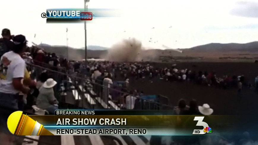 Plane crashes at Reno air show