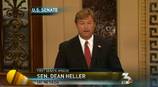Dean Heller addresses economy in first Senate speech