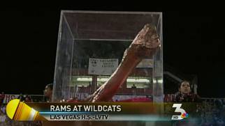 High school football rivals fight for bone