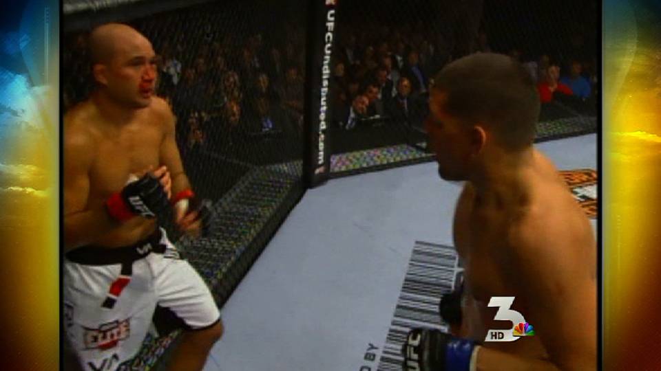 Nick Diaz defeats B.J. Penn at UFC 137