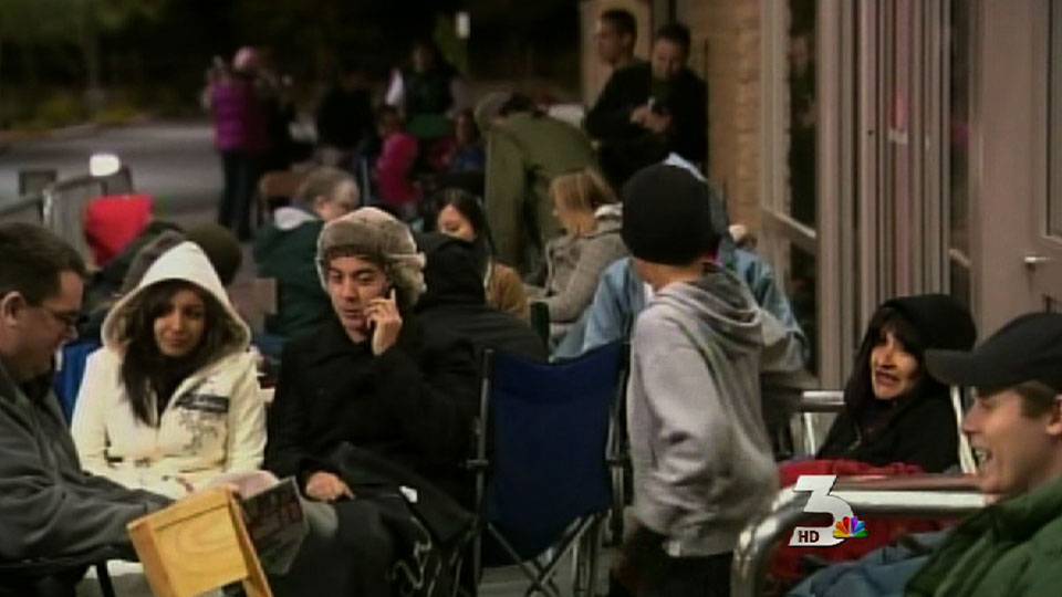 Shoppers line up for Black Friday sales
