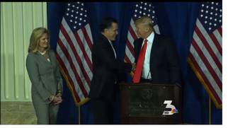 Donald Trump endorses Mitt Romney