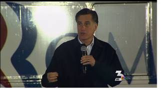 Locals gather for Romney