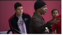 KSNV coverage of UNLV Rebels getting a pep talk from Mike Tyson, March 6, 2012.