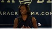 First lady makes campaign stop