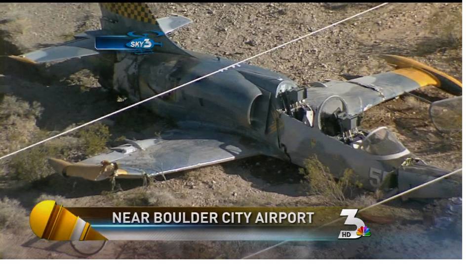 Jet crashes near Boulder City
