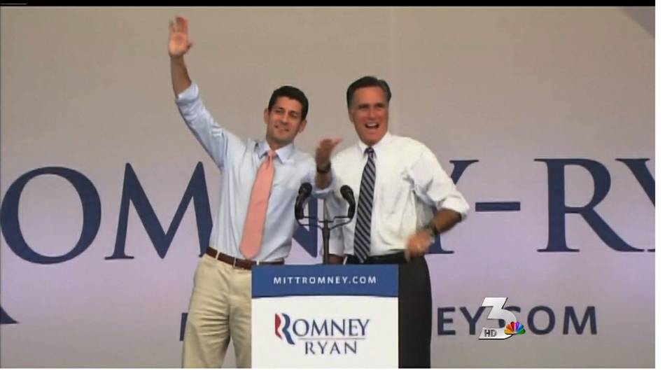 Mitt Romney and Paul Ryan rally Republicans at Henderson Pavillion 