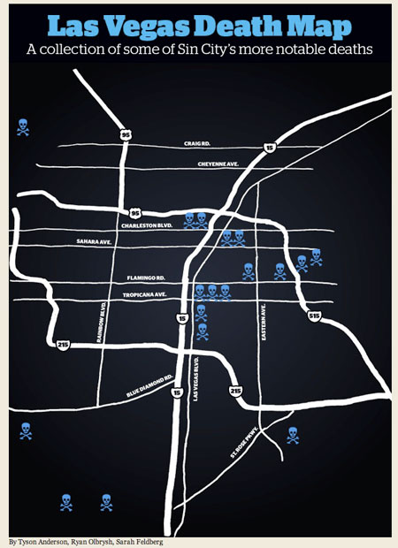 Las Vegas Weekly death map