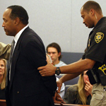 O.J. Simpson was found guilty on 12 counts and sentenced to at least nine years in prison.