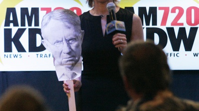 No real town hall, no problem; local radio talker hosts her own