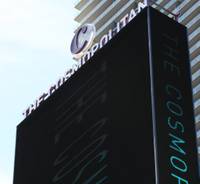 An exterior view of the Cosmopolitan on the Las Vegas Strip Dec. 26, 2017.