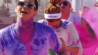 Rainbow of runners leads to pot of gold for food bank