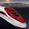 An artist’s rendering of a train on the XpressWest high-speed rail line.