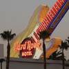 The exterior of the Hard Rock Hotel and Casino as seen from Rivea at Delano Las Vegas on Feb. 2, 2016.