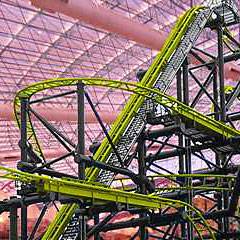 Adventuredome is currently clearing out the area once occupied by the Rim Runner water flume.