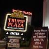A sign seen early Tuesday, Sept. 16, 2014, announces the closing of Trump Plaza Hotel & Casino in Atlantic City, N.J. 