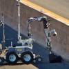 Metro police shut down the I-15 southbound at Tropicana Avenue due to a suspicious backpack on the road Wednesday, Oct. 2, 2014.