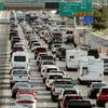 No traffic issues are presented on the first morning of the Big Squeeze lane closures related to Project Neon, a nearly $1 billion, 3.7-mile-long widening of Interstate 15 from the U.S. 95 interchange to Sahara Avenue on Tuesday, March 21, 2017.