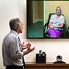Dr. Charles Bernick at the Lou Ruvo Center for Brain Health conducts a telehealth session with Sue Burich who is a nurse supervisor at the Ruvo Center in Elko, Nevada.