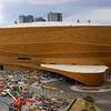 Construction continues on T-Mobile Arena on Monday, March 21, 2016.