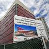 Sunlight illumnates the signature red glass windows of the hotel suites during an under-construction media tour of the Lucky Dragon Hotel and Casino, 300 W. Sahara Ave., in Las Vegas, July 7, 2016.